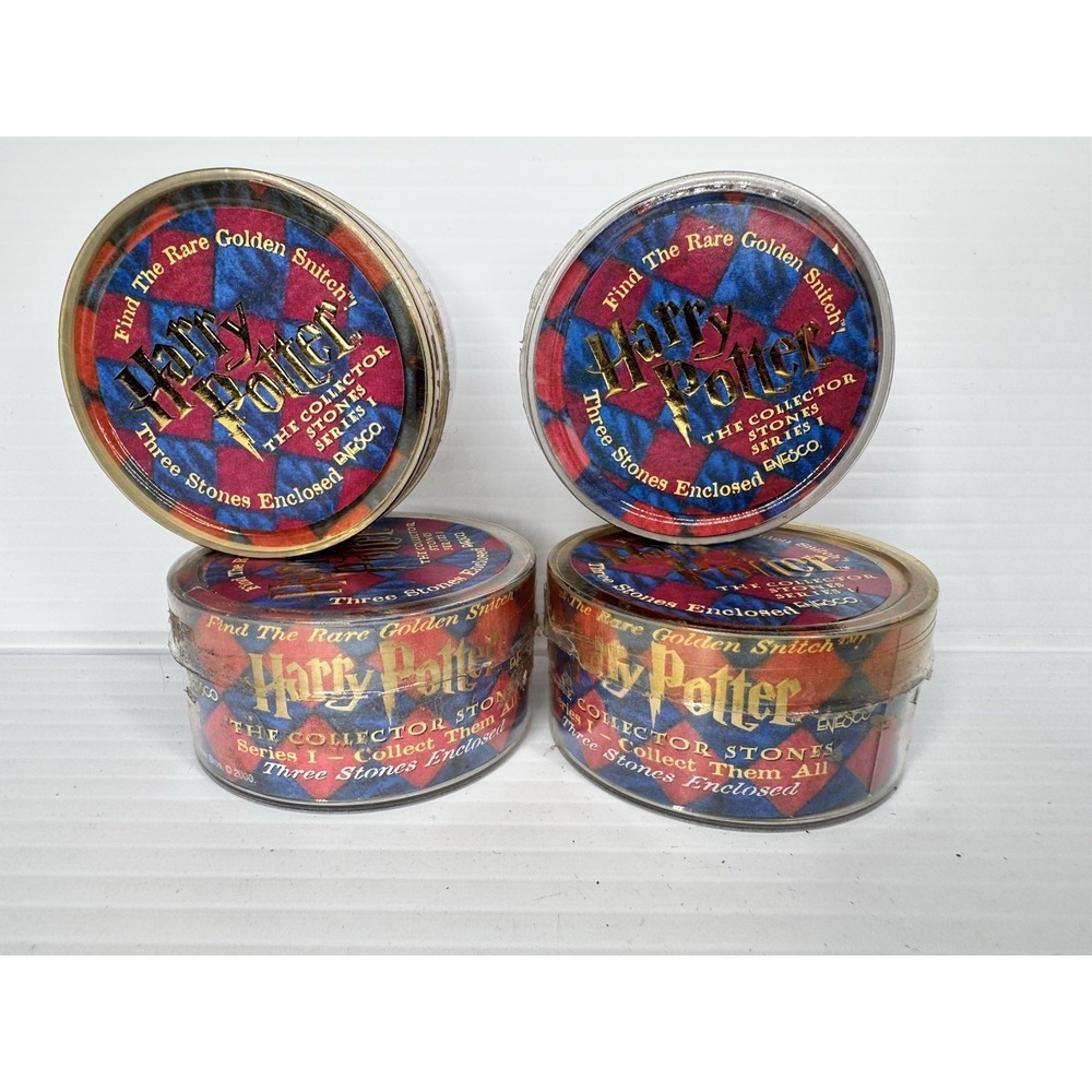 Enesco Harry Potter Collector Stones Series 1 Lot 4 Tins 2000 NEW Sealed